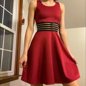 🎄Cute maroon dress